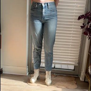 Madewell jeans straight leg mid/high waist